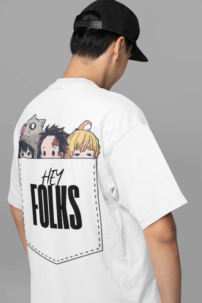 back view mockup of a man wearing an oversized t shirt in a studio m38929 10