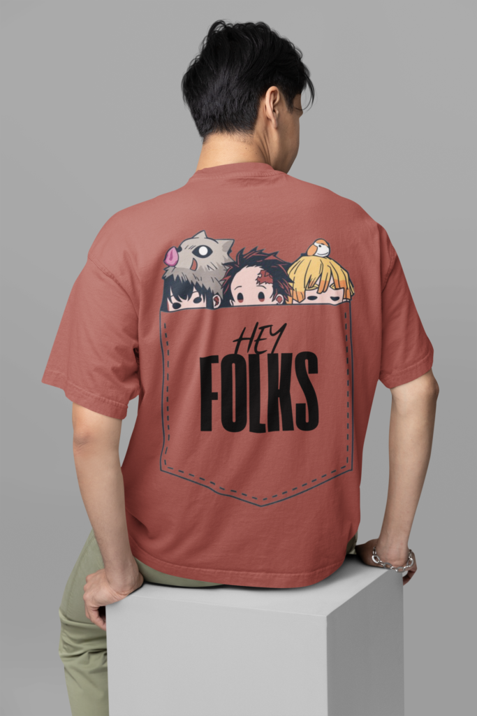 back view oversized tee mockup of a man sitting on a customizable cube m38922 2 3