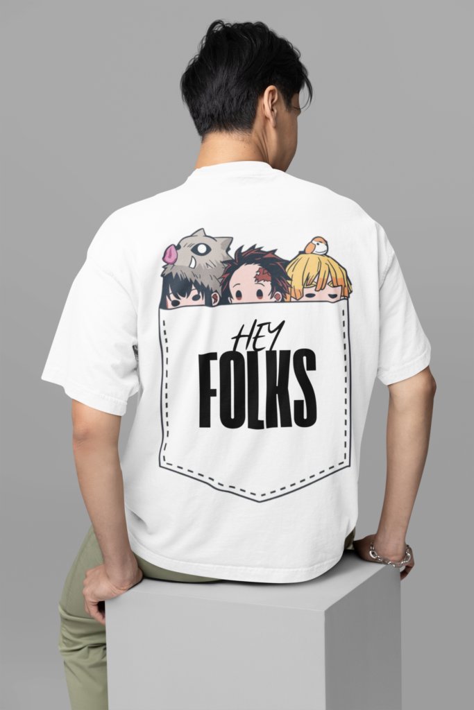 back view oversized tee mockup of a man sitting on a customizable cube m38922 9