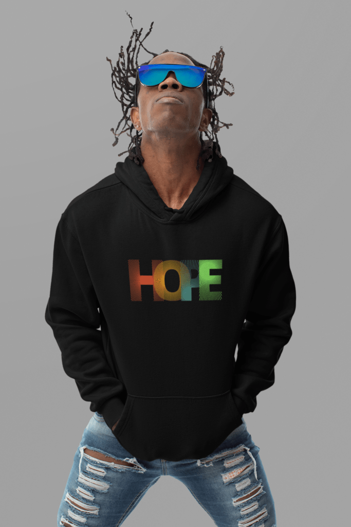 hoodie mockup featuring a fashionable man with braids m10775