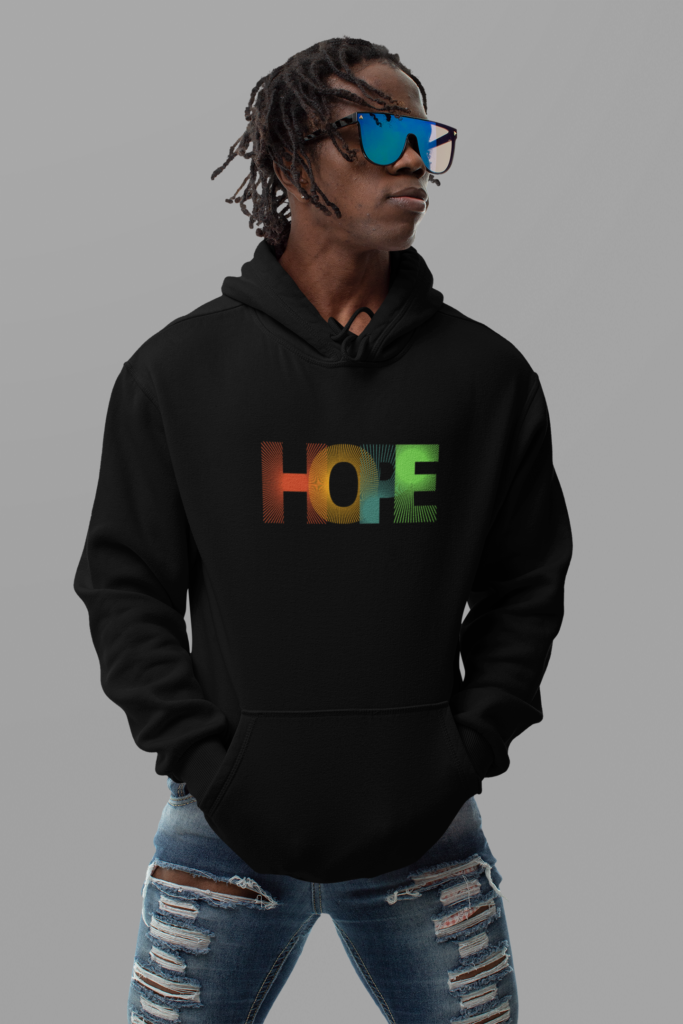 hoodie mockup of a cool man with sunglasses in a studio m10778