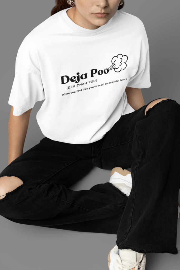 mockup featuring a woman wearing an oversized t shirt while sitting in a studio m38938 7
