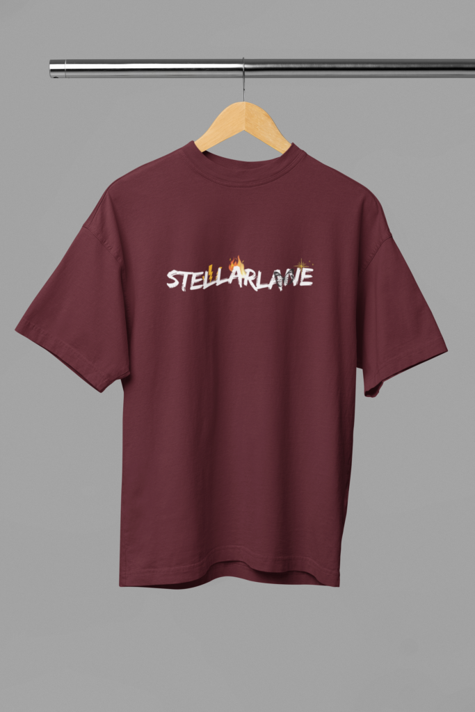mockup of an oversized t shirt placed on a wooden hanger m38914 1 1
