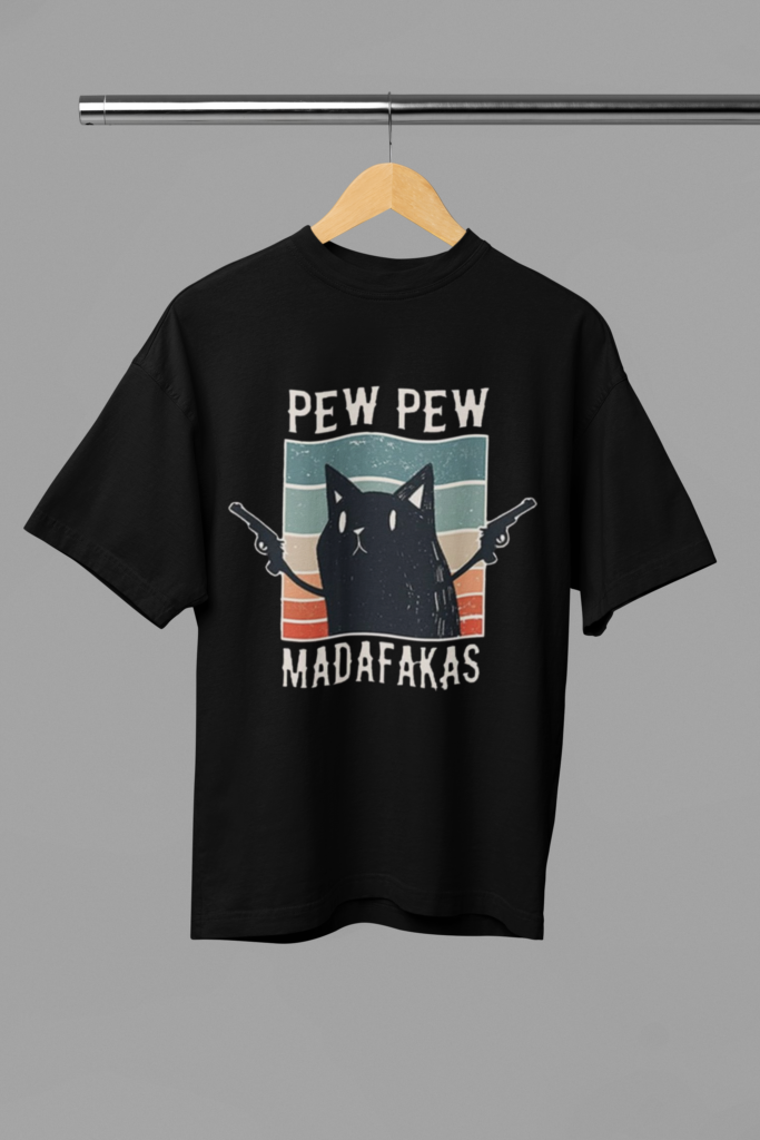 mockup of an oversized t shirt placed on a wooden hanger m38914 12