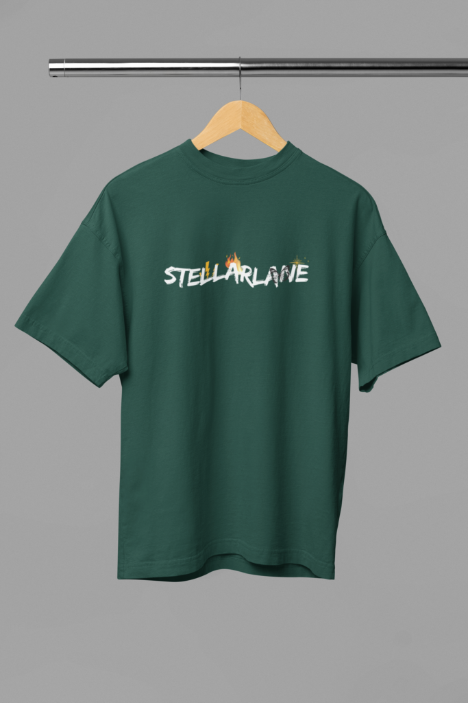 mockup of an oversized t shirt placed on a wooden hanger m38914 2 1