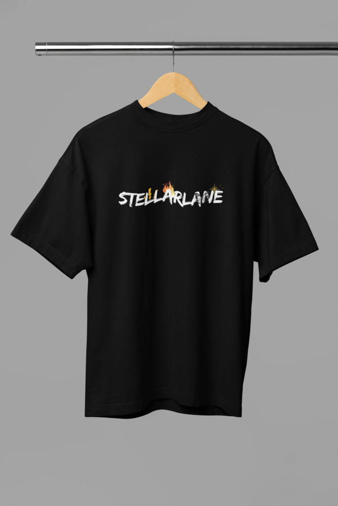 mockup of an oversized t shirt placed on a wooden hanger m38914 7