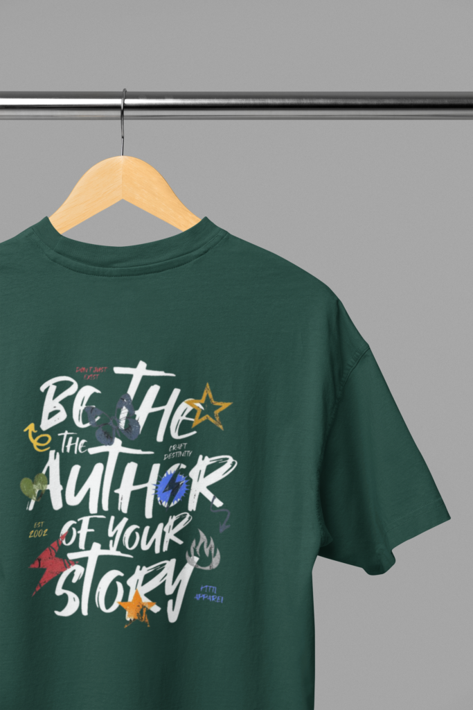 mockup of the back view of an oversized t shirt placed on a wooden hanger m38916 2 2