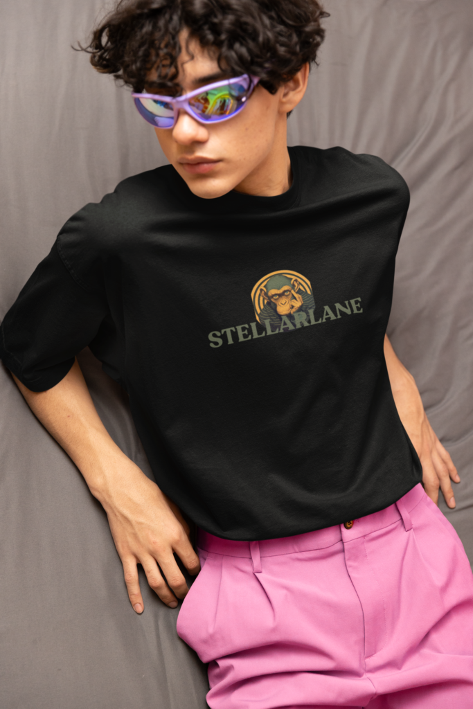 t shirt mockup featuring a man in a new pop wave inspired outfit m38766 1