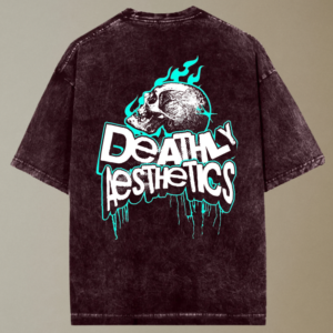 Skullfame Acid Washed Oversized T-shirt