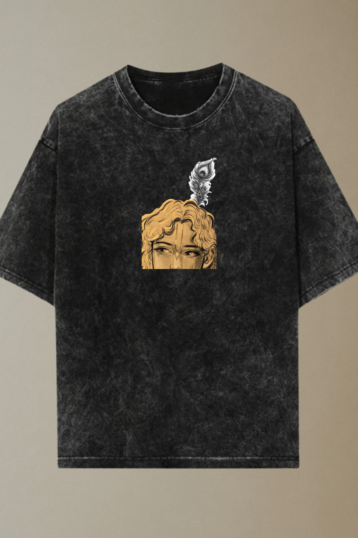 Krishna Acid Washed Oversized T-shirt
