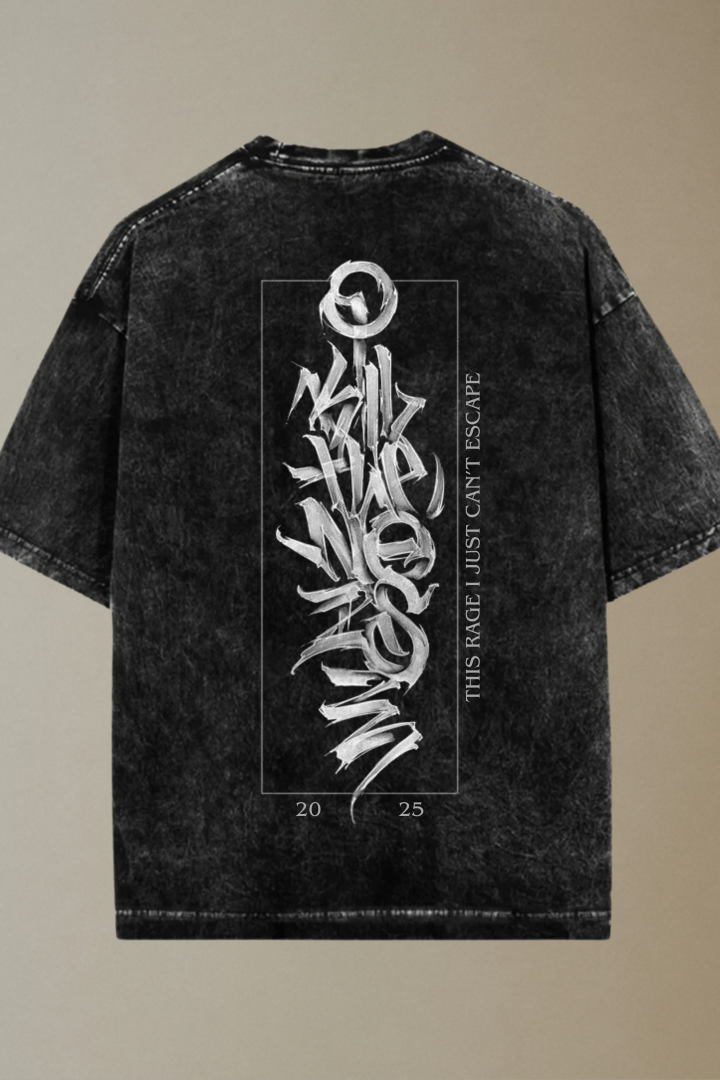 Rageproof Acid Washed Oversized T-shirt