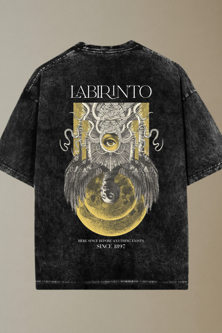 Labirinto Acid Washed Oversized T-shirt