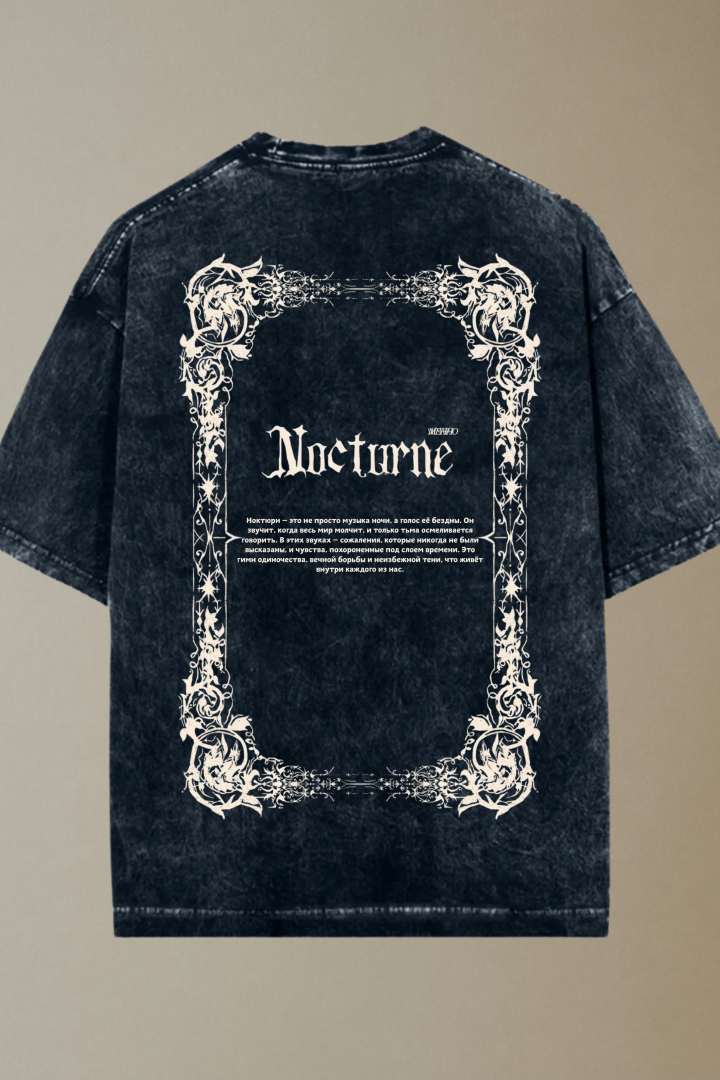 Noirchant Acid Washed Oversized T-shirt