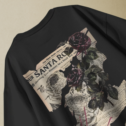 Rose Obituary Oversized Tee