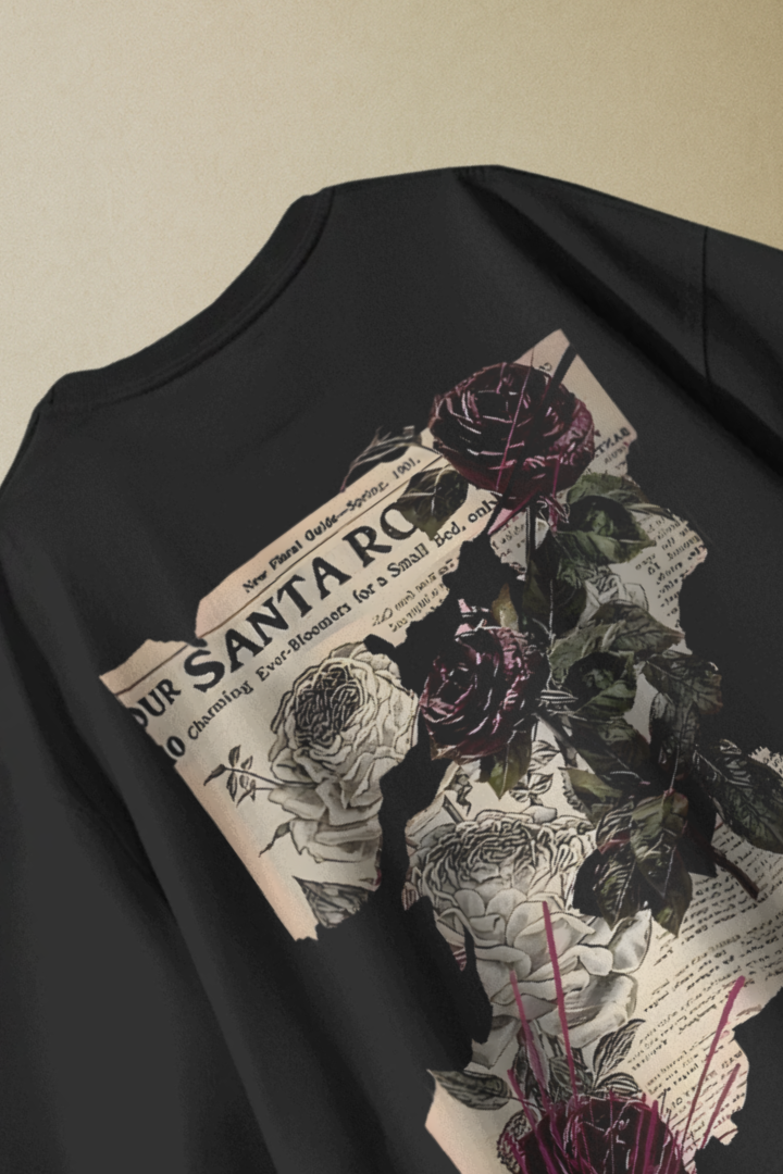 Rose Obituary Oversized Tee