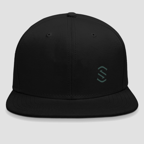 Signature Snapback Cap Black