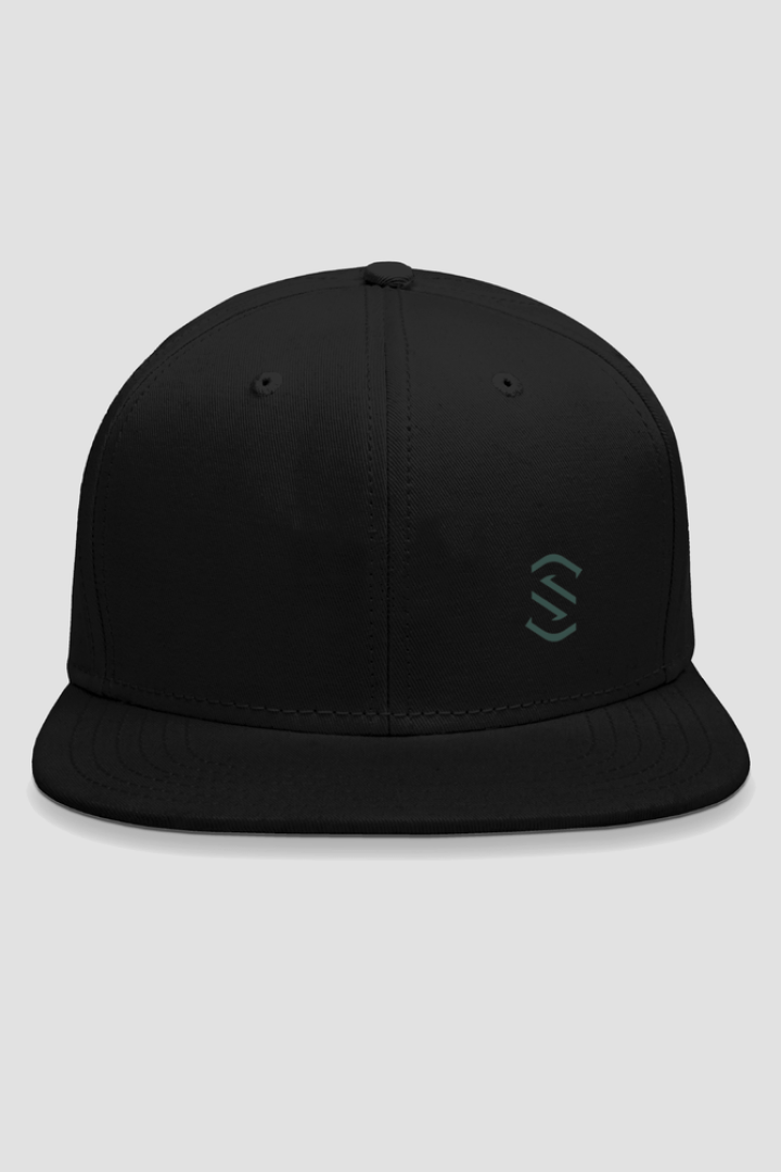 Signature Snapback Cap Black
