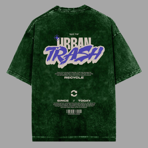 Urban Trash Acid Washed Oversized T-shirt