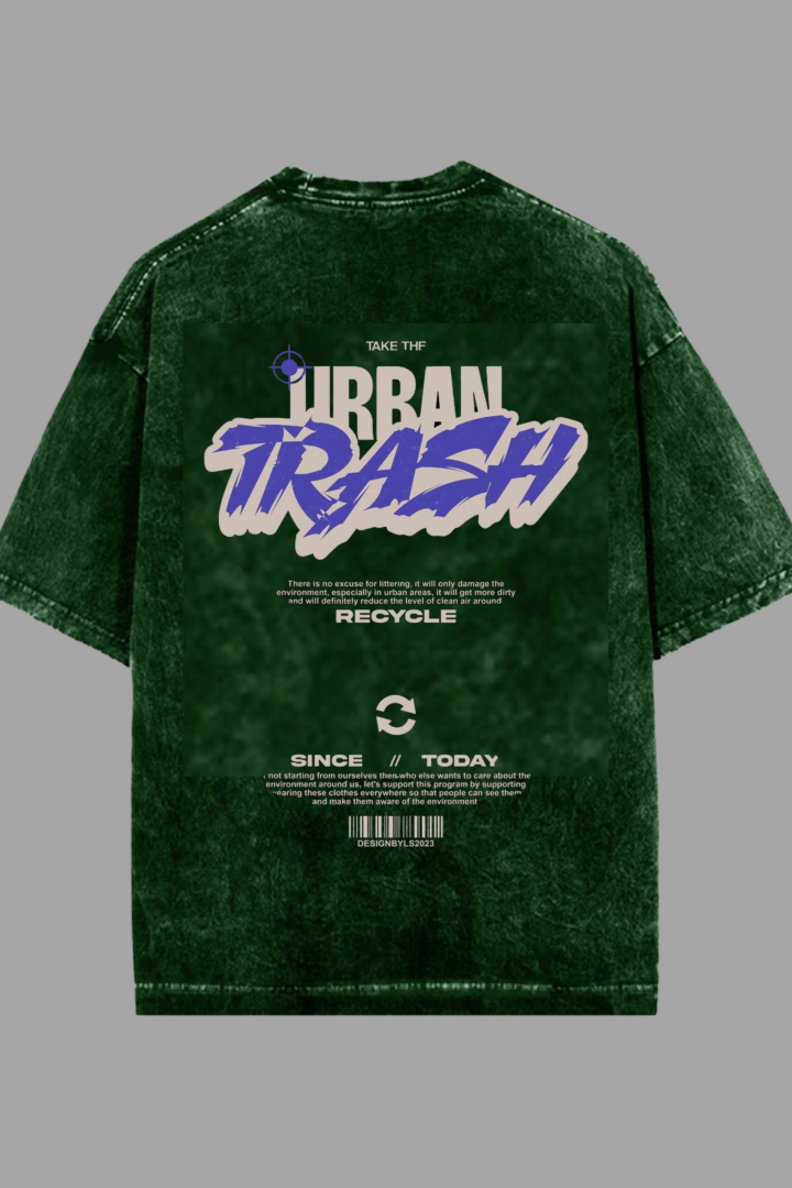 Urban Trash Acid Washed Oversized T-shirt