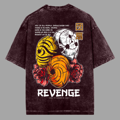Revenge Acid Washed Oversized T-shirt