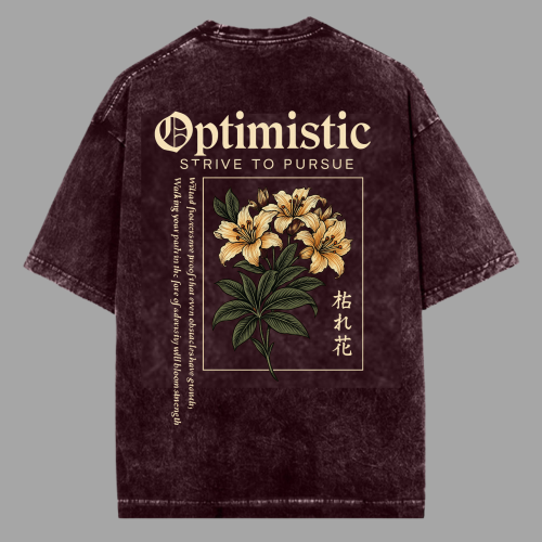The Optimist Bloom Acid Washed Oversized T-shirt