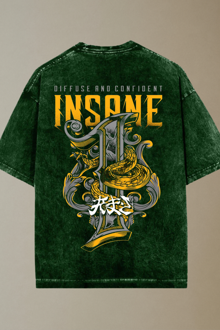 Insanity Acid Washed Oversized T-shirt