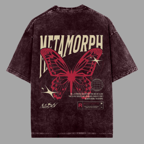 METAMORPH Acid Washed Oversized T-shirt