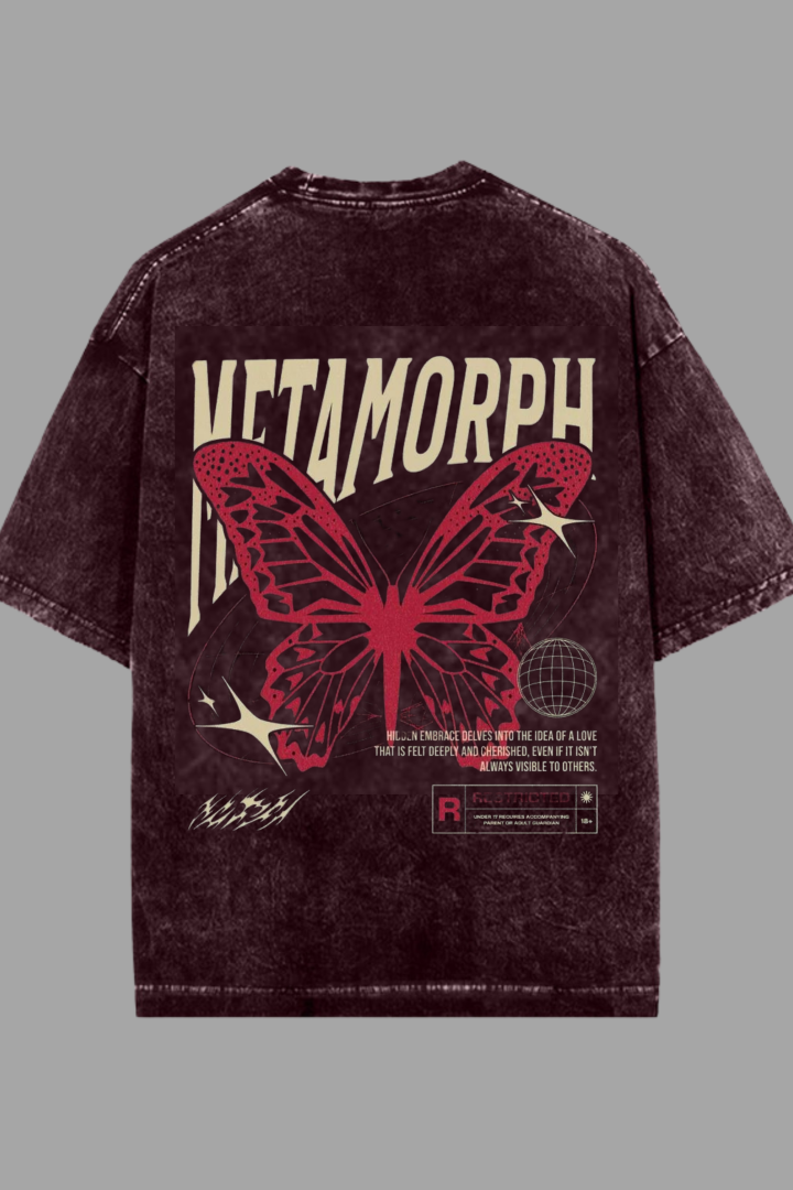 METAMORPH Acid Washed Oversized T-shirt