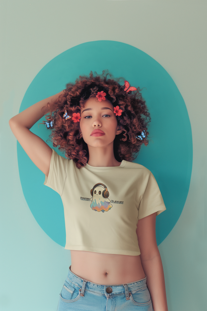 Ghostify Playlist Crop Tee
