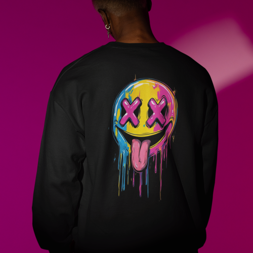 Smiley Drip Signature Oversized Sweatshirt