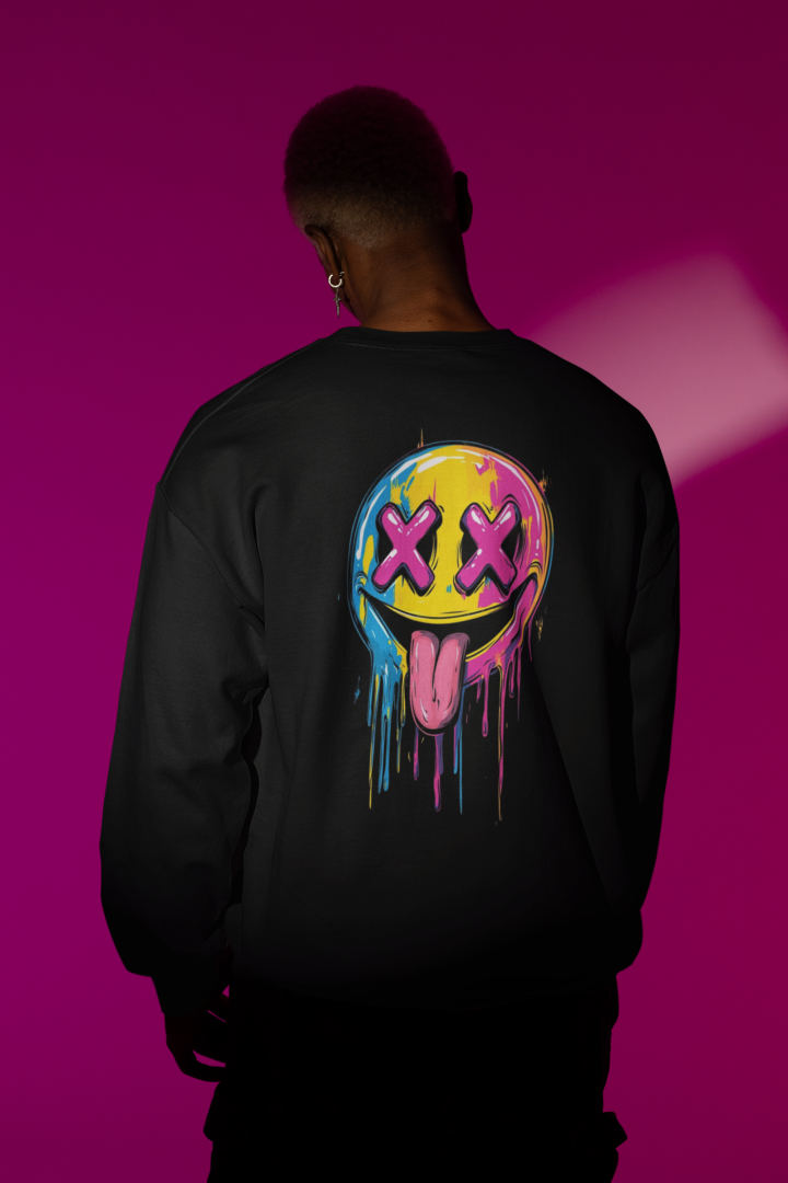 Smiley Drip Signature Oversized Sweatshirt