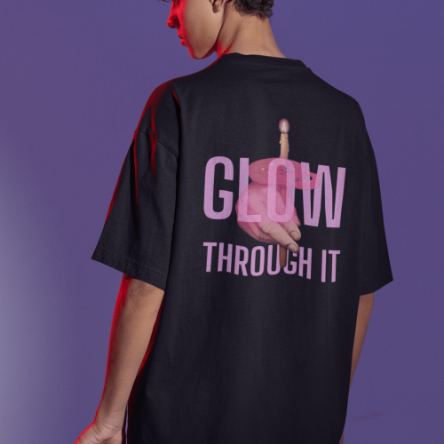 Glow Through It Standard Oversized T-shirt