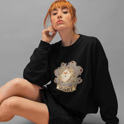 Gleaming Ghost Oversized Sweatshirt